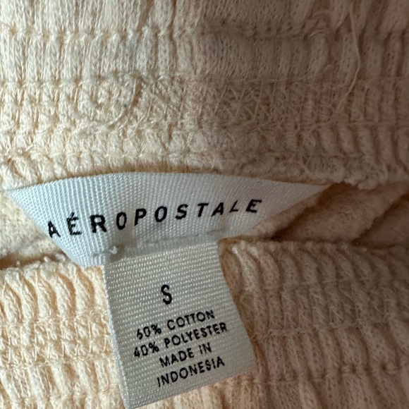 Aeropostale Lounge Shorts Women’s Size S Beige Drawstring Waist - Picture 6 of 6